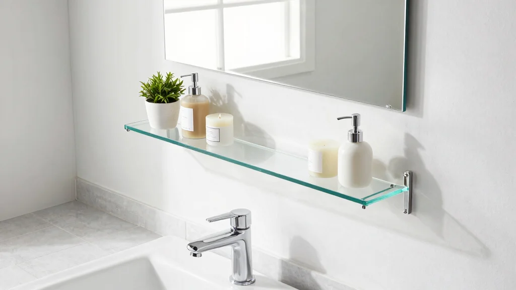14 Clear Shelves Bathroom Ideas for a Light and Modern Feel