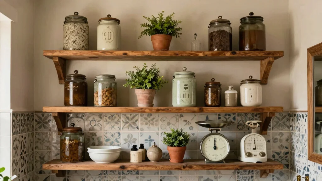 14 Vintage Bathroom Shelves Ideas for Timeless Character