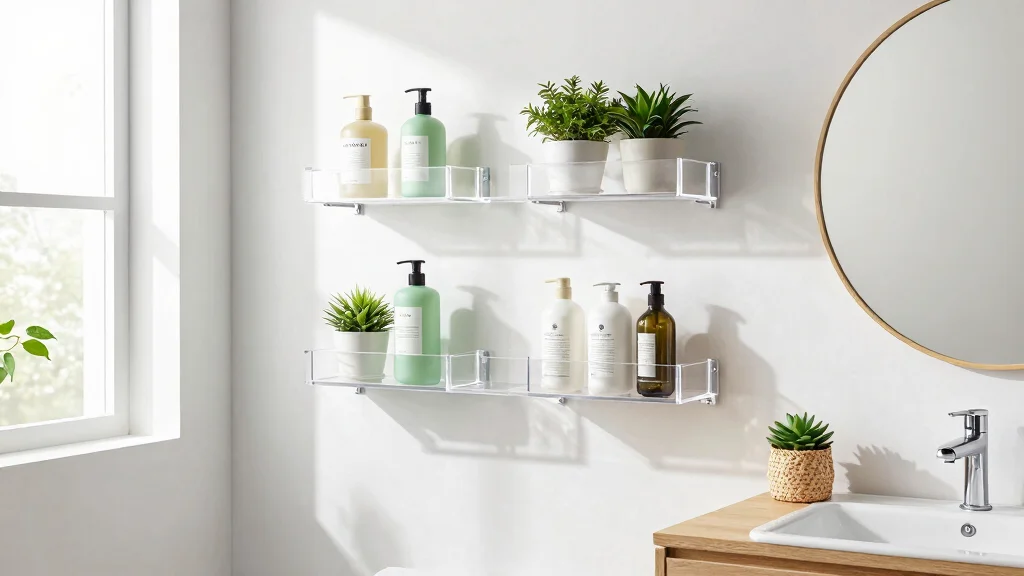 15 Acrylic Bathroom Shelves Ideas for a Modern Minimalist Space