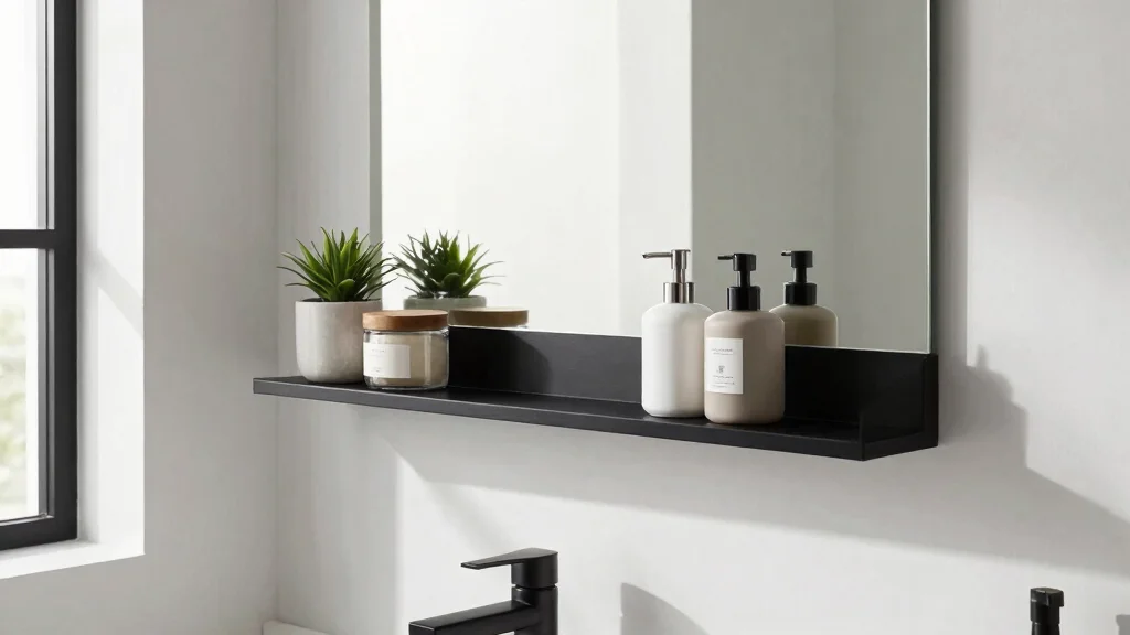 15 Black Shelves Bathroom Ideas for Bold Contrast