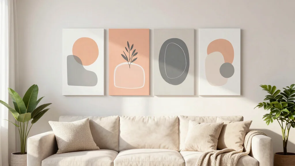 15 Four-Piece Wall Art Layout Ideas for Large Walls