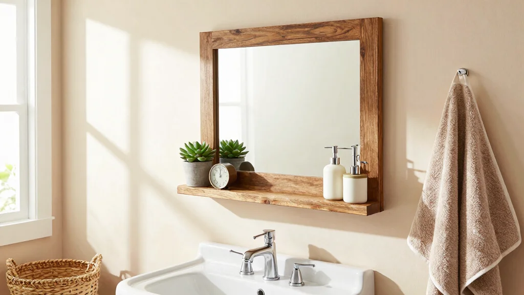 16 Bathroom Mirror Shelves Ideas That Combine Function and Style