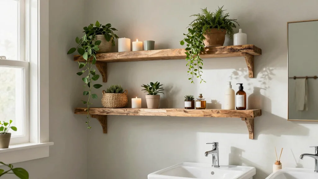 16 Small Bathroom Floating Shelves Ideas to Save Space