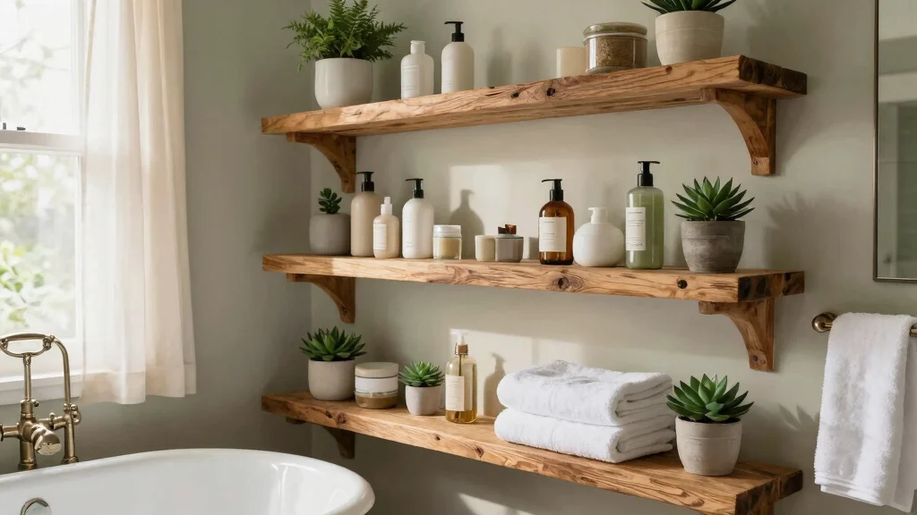 18 DIY Shelves Bathroom Ideas You Can Easily Build at Home