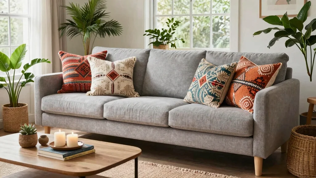 18 Throw Pillows Ideas for a Grey Couch