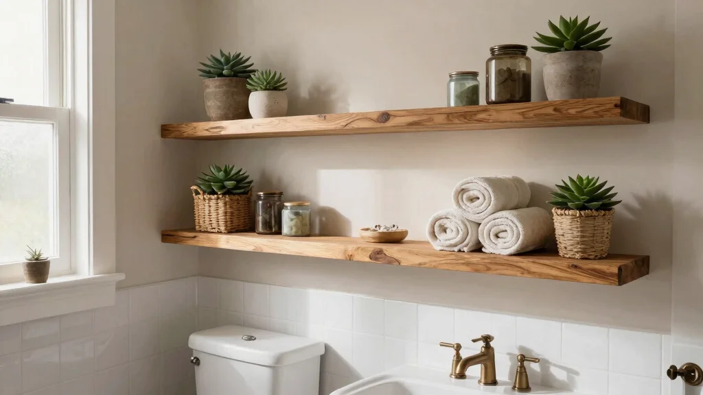 19 Floating Shelves in Bathroom Over Toilet Ideas to Maximize Space
