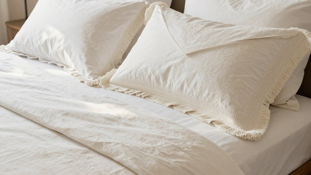decorative sham with hidden zipper