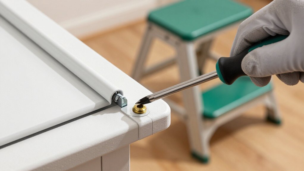 gather screwdriver ladder gloves