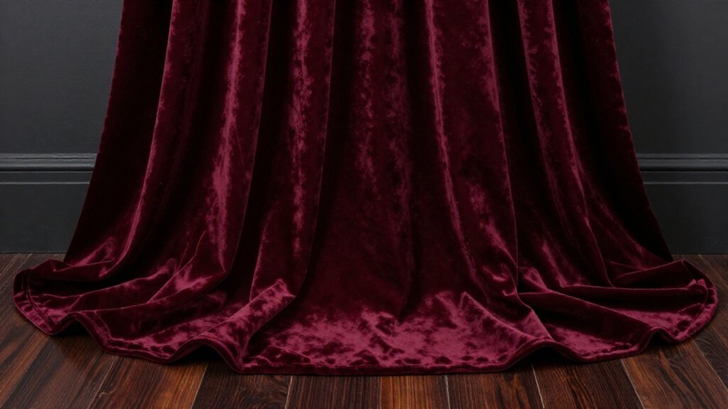 heavier interlined formal drapery