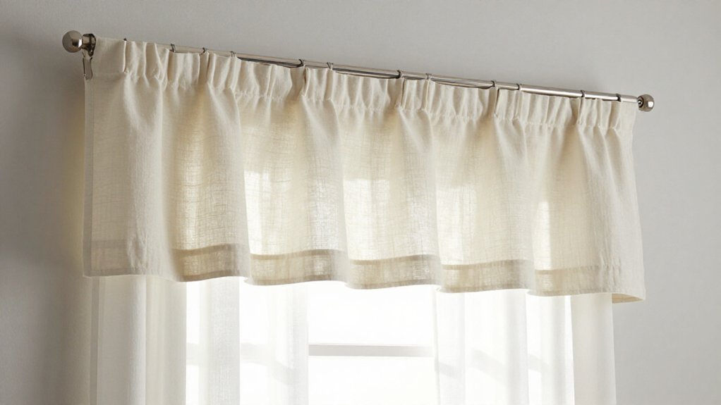 hide valance for clean fit