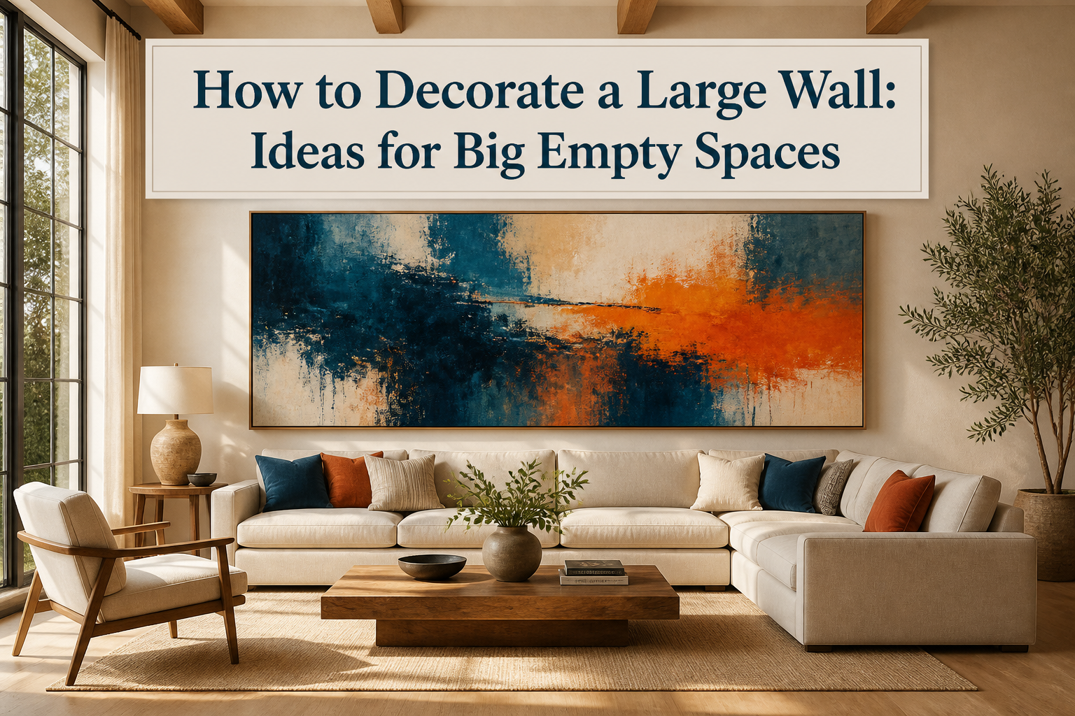 A large wall with various art pieces and decor items.