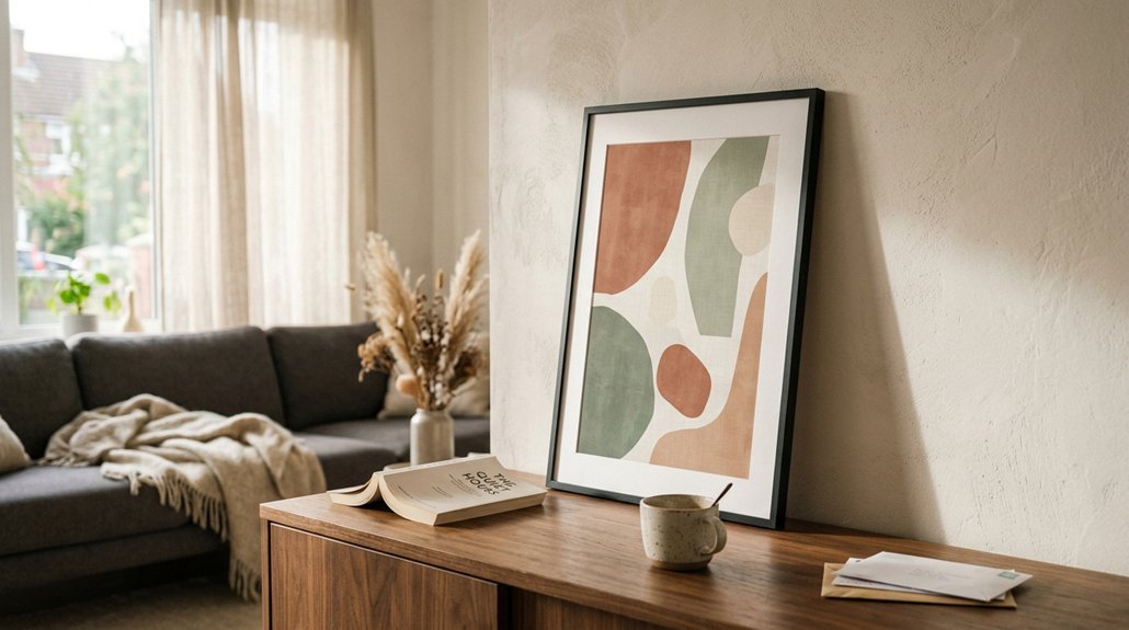 seven living room wall prints