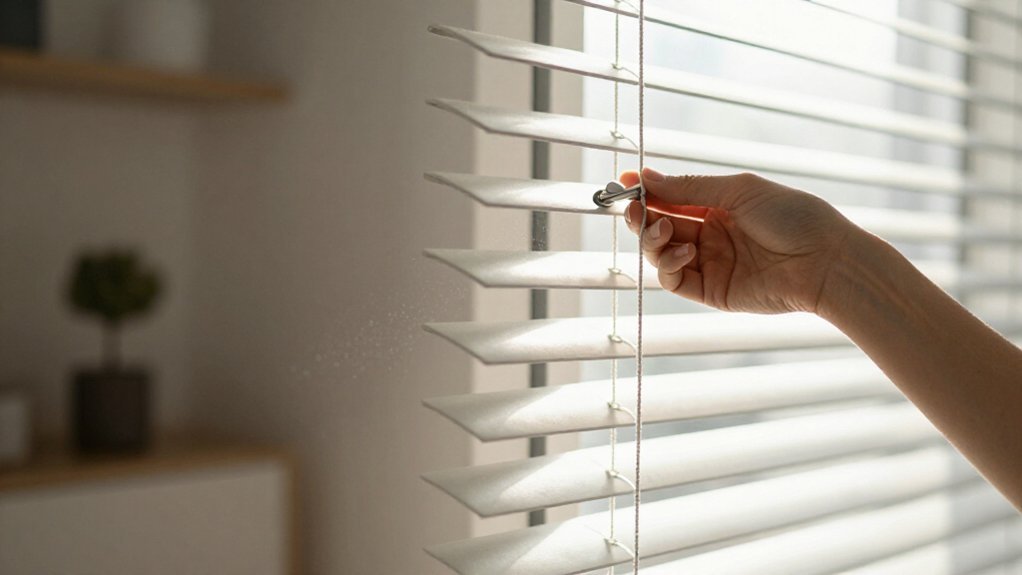 slats down for privacy