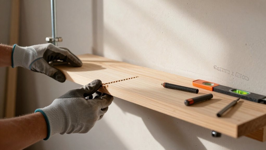 three floating shelf mount methods